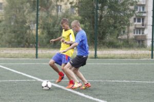 Wakacje z Futbolem, fragment meczu ćwierćfinałowego gimnazjów: Pogromcy Nadwagi - Kadra Czeczenii / Kamil Król / Radio Kielce