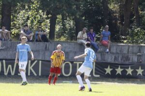 Fragment meczu w Centralnej Lidze Juniorów: Korona Kielce - Cracovia Kraków / Kamil Król / Radio Kielce