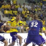 Fragment meczu Vive Targi Kielce - Meszkow Brześć / Radio Kielce