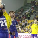 Fragment meczu Vive Targi Kielce - Meszkow Brześć / Radio Kielce