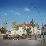 Miejski Salon, elewacja północno-wschodnia / Michał Gdak