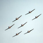 Pokazy Lotnicze Air Show 2013 w Radomiu. Zespół akrobacyjny Biało-Czerwone Iskry / Wojciech Habdas / Radio Kielce