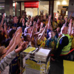 Prezentacja drużyny szczypiornistów Vive Targów Kielce. Chętnych do udziału w konkursach nie brakowało. / Wojciech Habdas / Radio Kielce