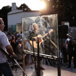 Otwarcie instalacji przestrzennej "Turbina" na pl. Artystów. Koncert Adama Garnka i Piotra Resteckiego. / Wojciech Habdas / Radio Kielce