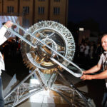 Otwarcie instalacji przestrzennej "Turbina" na pl. Artystów / Wojciech Habdas / Radio Kielce