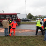 12.09.2013. Zderzenie busa z karetką na Krakowskiej w Kielcach / Wojciech Habdas / Radio Kielce