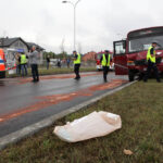 12.09.2013. Zderzenie busa z karetką na Krakowskiej w Kielcach / Wojciech Habdas / Radio Kielce