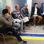 12.09.2013 Spotkanie przedstawicieli Klubu  Sportowego Vive Targi Kielce z przedstawicielami Stowarzyszenia Kibiców Piłki Ręcznej "Iskra Kielce" / Wojciech Habdas / Radio Kielce