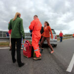 Wypadek w Łącznej, na "siódemce" ze Skarżyska-Kamiennej do Kielc / Krzysztof Żołądek / Radio Kielce