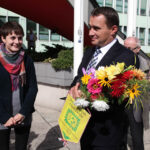 Pikieta Działkowców przed Urzędem Wojewódzkim / Wojciech Habdas / Radio Kielce