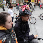 22.9.2013 Światowy dzień bez samochodu. Rowerowa masa krytyczna. / Wojciech Habdas / Radio Kielce