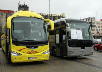 Międzynarodowe Targi Transportu Zbiorowego TRANSEXPO oraz Salon Wyposażenia Stacji Kontroli Pojazdów MOTO-TECH / Kamil Król / Radio Kielce