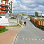 Spółdzielnia Domator na Ślichowicach chce ogrodzić osiedle, nie zostawiając miejsca na chodnik przy ul. Tektonicznej / Paweł Klepka / Radio Kielce