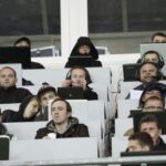 Trybuna prasowa / Kamil Król / Radio Kielce