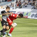 Fragment sparingu Korona Kielce - Widzew Łódź / Kamil Król / Radio Kielce