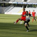 Fragment sparingu Korona Kielce - Widzew Łódź / Kamil Król / Radio Kielce