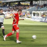 Fragment sparingu Korona Kielce - Widzew Łódź / Kamil Król / Radio Kielce