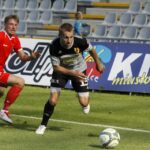 Fragment sparingu Korona Kielce - Widzew Łódź / Kamil Król / Radio Kielce