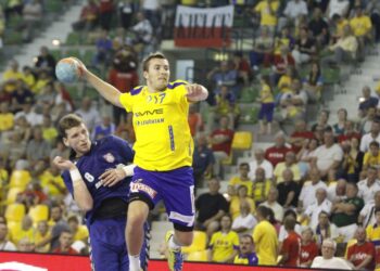 Fragment meczu Vive Targi Kielce - Meszkow Brześć / Radio Kielce