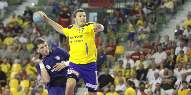 Fragment meczu Vive Targi Kielce - Meszkow Brześć / Radio Kielce