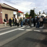 Blokada na odcinku dróg krajowych 9 i 74 w Opatowie. / Teresa Czajkowska / Radio Kielce