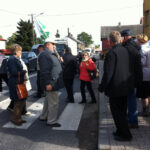 Blokada na odcinku dróg krajowych 9 i 74 w Opatowie. / Teresa Czajkowska / Radio Kielce