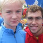 Paulina Bator z UKS Korona Tenis Kielce z Jerzym Janowiczem / archiwum