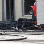 Pożar kamienic w centrum Włoszczowy  - budynki na razie nie nadają się do użytku / Stanisław Blinstrub / Radio Kielce