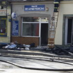 Pożar kamienic w centrum Włoszczowy  - budynki na razie nie nadają się do użytku / Stanisław Blinstrub / Radio Kielce
