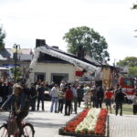 Pożar kamienic w centrum Włoszczowy / Stanisław Blinstrub / Radio Kielce