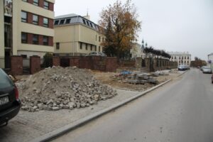 Remont ulic w centrum Kielc. Ulica Czerwonego Krzyża. / Piotr Michalski / Radio Kielce