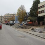Remont ulic w centrum Kielc. Ulica Czerwonego Krzyża. / Piotr Michalski / Radio Kielce