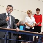 Dzień Otwarty Uniwersytetu Jana Kochanowskiego  - Rektor UJK prof. Jacek Semaniak wita przybyłych gości / Maciej Wadowski / Radio Kielce