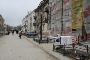 Remont ulic w centrum Kielc. Ulica Mickiewicza. / Piotr Michalski / Radio Kielce