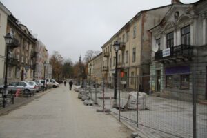 Remont ulic w centrum Kielc. Ulica Mickiewicza. / Piotr Michalski / Radio Kielce