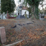 Nie wszyscy z pewnością zdają sobie sprawę, dlaczego niektóre nagrobki znajdują się nie tyle przy murze cmentarnym, co niejako w granicy pomiędzy cmentarzami.