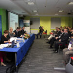 Plany finansowe programu "Polska Wschodnia" były głównym tematem rozmów Minister Rozwoju Regionalnego Elżbiety Bieńkowskiej i wiceminister Iwony Wendel z marszałkiem województwa świętokrzyskiego Adamem Jarubasem. / Wojciech Habdas / Radio Kielce