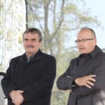 Prezydent Kielc Wojciech Lubawski (z lewej) i organizator biegu radny Jacek Nowak / Kamil Król / Radio Kielce