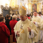 22.10.2013 Inauguracja roku akademickiego w Wyższym Seminarium Duchownym. Oficjalną część poprzedziła Msza Święta w Kościele Świętej Trójcy. / Wojciech Habdas / Radio Kielce