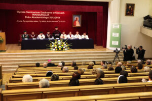 22.10.2013 Inauguracja roku akademickiego w Wyższym Seminarium Duchownym. / Wojciech Habdas / Radio Kielce