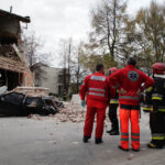 29.10.2013 Runęła ściana budynku przy ul. Kaczorowskiego / Wojciech Habdas / Radio Kielce