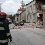 29.10.2013 Runęła ściana budynku przy ul. Kaczorowskiego / Wojciech Habdas / Radio Kielce