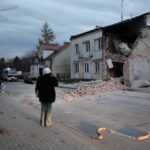 29.10.2013 Runęła ściana budynku przy ul. Kaczorowskiego / Wojciech Habdas / Radio Kielce