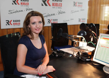 Marzena Okła Drewnowicz, szefowa Świętokrzyskiej PO była gościem Rozmowy Dnia 20 sierpnia 2013 / Wojciech Habdas / Radio Kielce