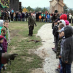 Hubertus Świętokrzyski w Tokarni. Pokaz sokolniczy. / Wojciech Habdas / Radio Kielce