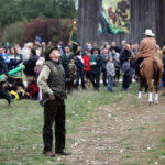 Hubertus Świętokrzyski w Tokarni. Pokaz sokolniczy. / Wojciech Habdas / Radio Kielce