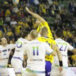 Fragment meczu Vive Targi - Gaz System Pogoń Szczecin / Kamil Król / Radio Kielce