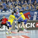 3. kolejka Ligi Mistrzów piłkarzy ręcznych: mecz Orlen Wisła Płock - Vive Targi Kielce / Kamil Król / Radio Kielce