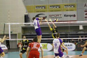 Fragment meczu Effector Kielce - Lotos Trefl Gdańsk / Kamil Król / Radio Kielce