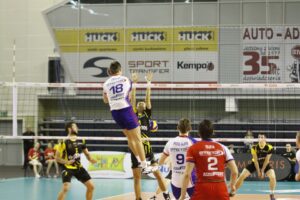 Fragment meczu Effector Kielce - Lotos Trefl Gdańsk / Kamil Król / Radio Kielce